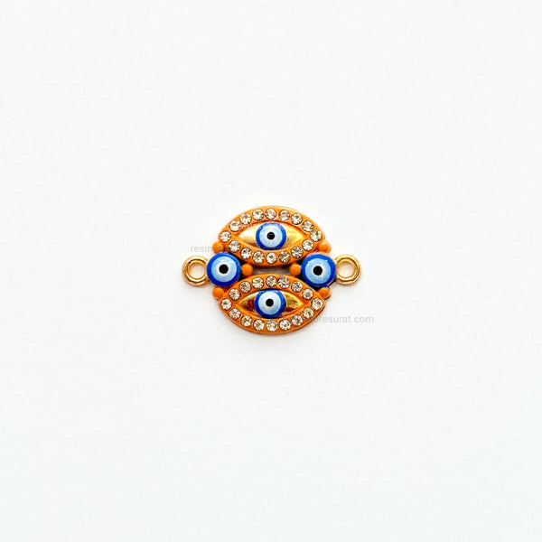 Evil eye rakhi charm orange