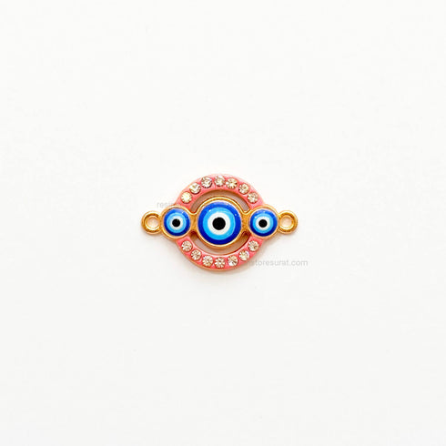 Evil eye Designer rakhi charm pink