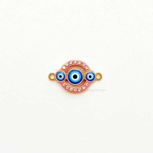 Evil eye Designer rakhi charm pink