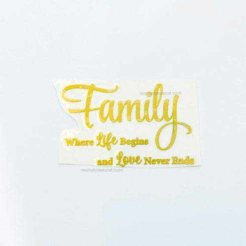 Family quotes - Metal Sticker