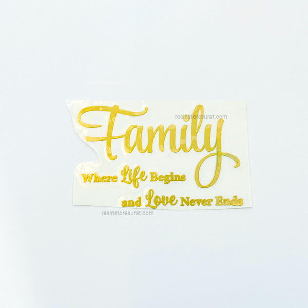 Family quotes - Metal Sticker