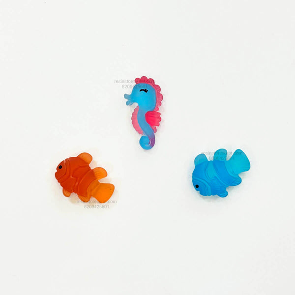 Fish & Seahorses Miniature Set pack of 3