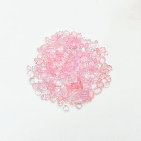 Flat Light pink Rainbow Drop Granules