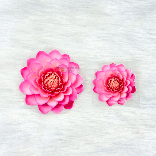 Lotus Flower 3D UV Sticker - C