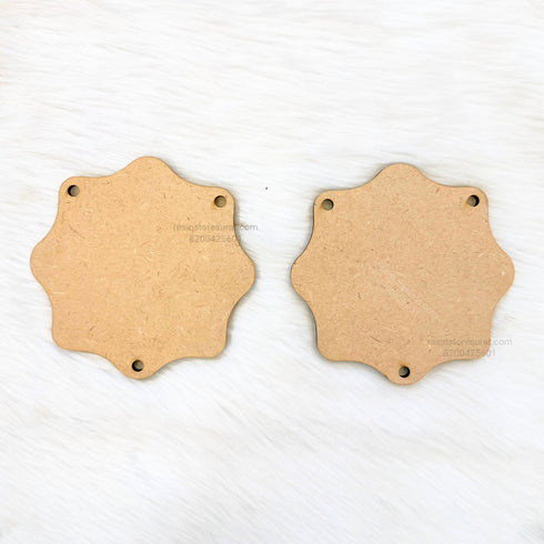 Flower Shape Toran MDF Base - 2 Pcs