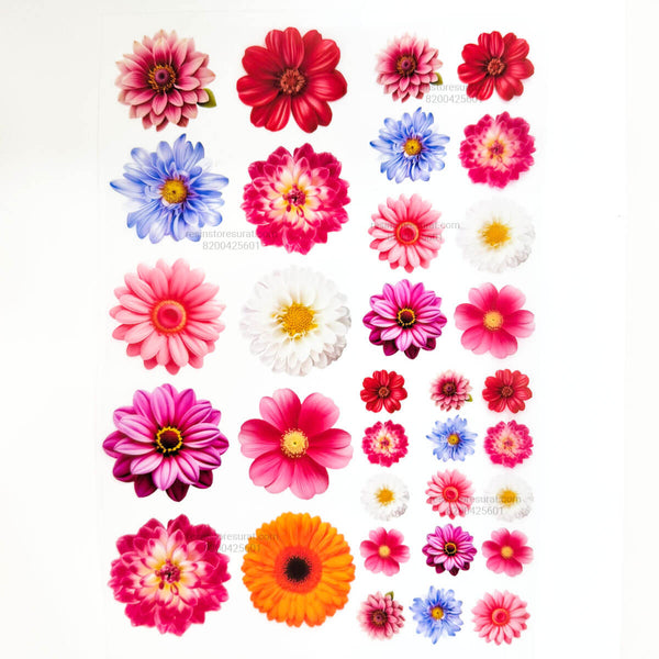 Colorful Flower - A5 Insert Sheet B