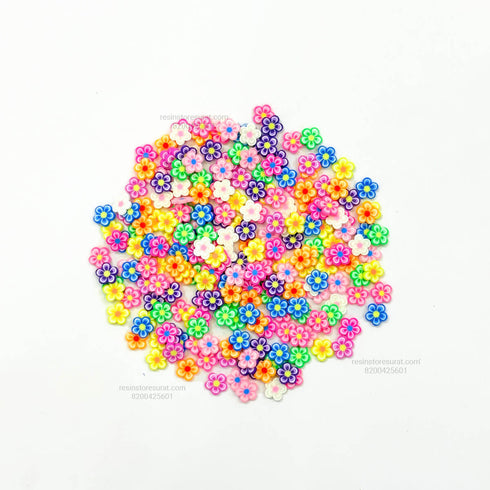 Mixed Flower Polymer Chips