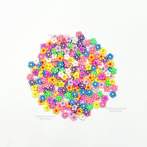 Mixed Flower Polymer Chips