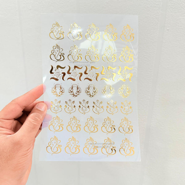 Ganesh Gold Insert Sheet - A5