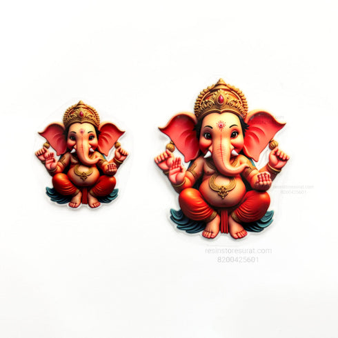 Ganesha 3D UV Sticker - C
