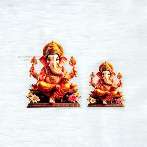 Ganesh 3D UV Sticker - A