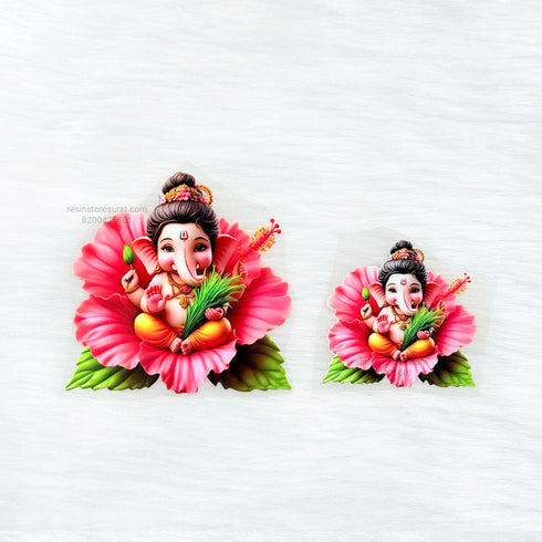 Ganesh 3D UV Sticker - B