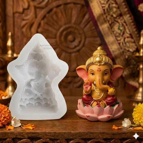 3D Ganesha Silicone Mould