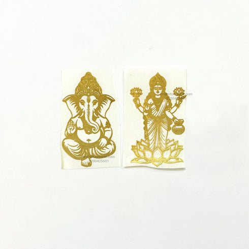 Ganeshji and laxmiji metalic sticker