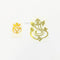 Ganesha Metal Sticker B