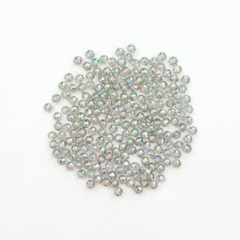 Grey Rainbow beads
