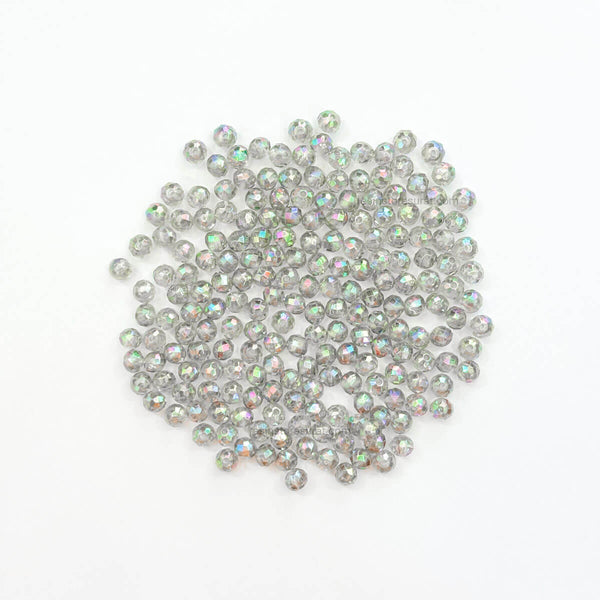 Grey Rainbow beads