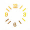 1 inch English Number With Stick Gold