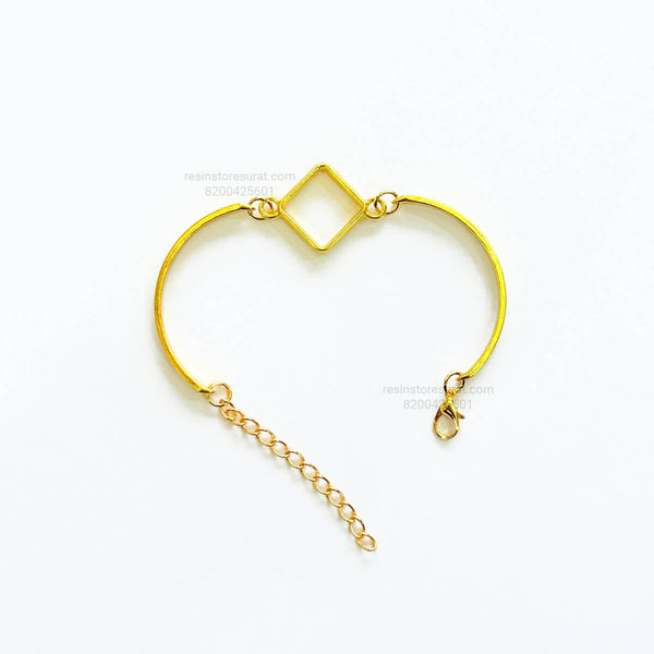 Gold Diamond Rakhi Bracelet Base