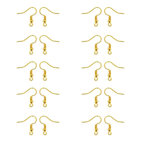 Gold Earing Hook 10 Set