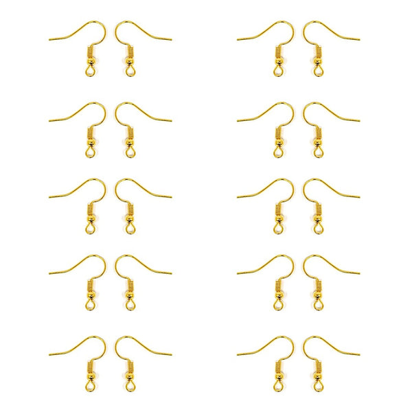 Gold Earing Hook 10 Set