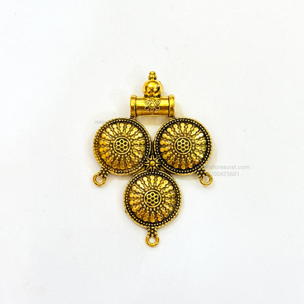 Gold Hanging 3 Round Pendant