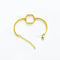Gold Octagon Rakhi Bracelet Base
