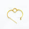 Gold Round Rakhi Bracelet Base