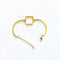 Gold Square Rakhi Bracelet Base