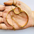 Gold Round Brass Bracelet 123