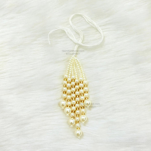 Gold and White Pearl Latkan - L21