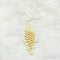 Gold and White Pearl Latkan - L21