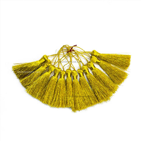 Golden Silk Tassel Pack Of 12