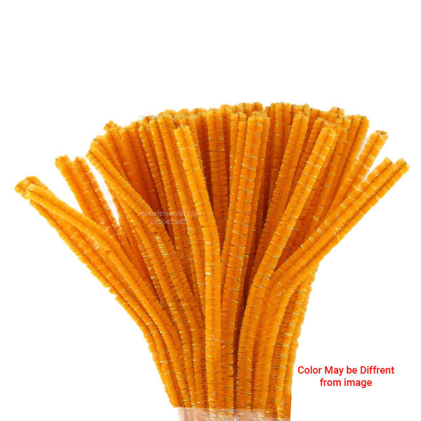 Golden Yellow Shimmer Glitter Pipe Cleaner