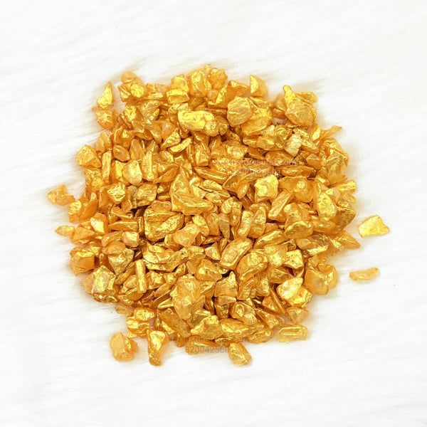 Gold dyed crystal / stone