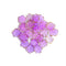 Golder Border Cherry Blossom Purple Acrylic Flower Beads