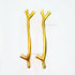 Metal Handle gold - 2 Pcs