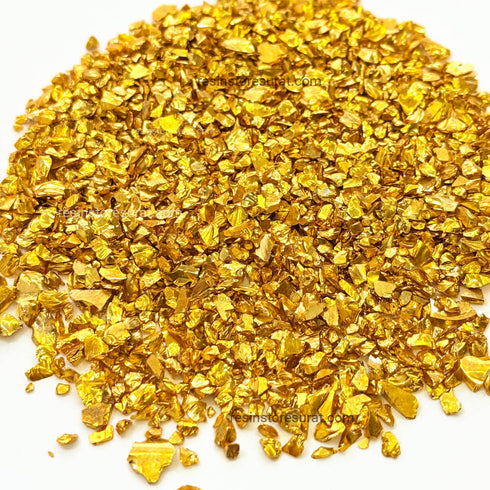 Gold metallic granule stone - 50 Grm