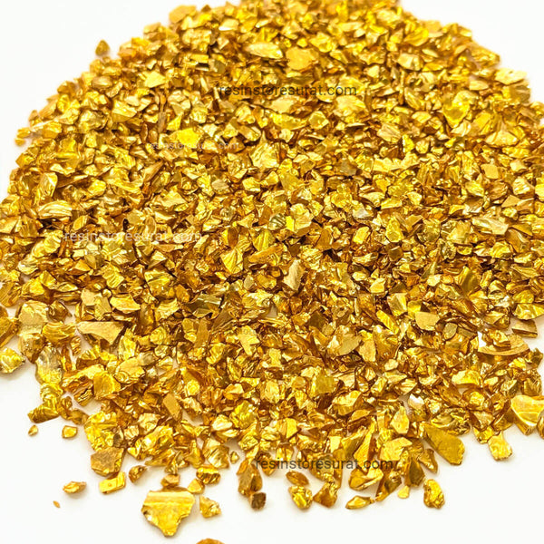 Gold metallic granule stone - 50 Grm