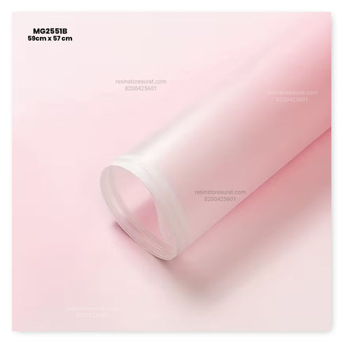 Gradient Light Pink Flower Wrapping Paper Plastic Sheet - 51B(20 Sheet)