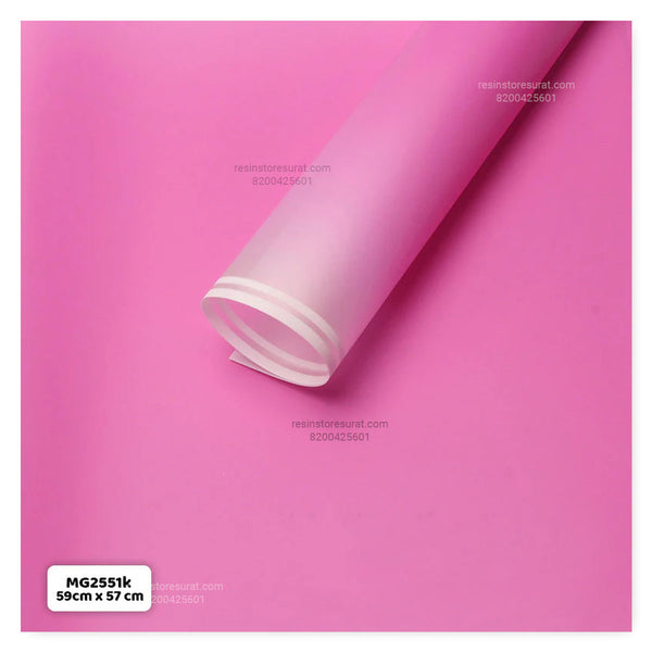 Gradient Pink Flower Wrapping Paper Plastic Sheet - 51K(20 Sheet)