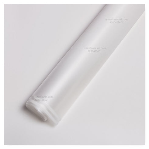 Gradient White Flower Wrapping Paper Plastic Sheet - 51A(5 Sheet)