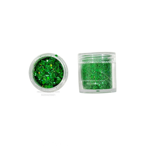 New Green Chunky Glitter - 10 Grm