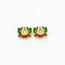 Green Lotus Meenakari Red Leaf Gold Charm D23 - 2 Pcs