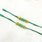 Green Readymade Rakhi Thread - RT13 (5 Pairs)