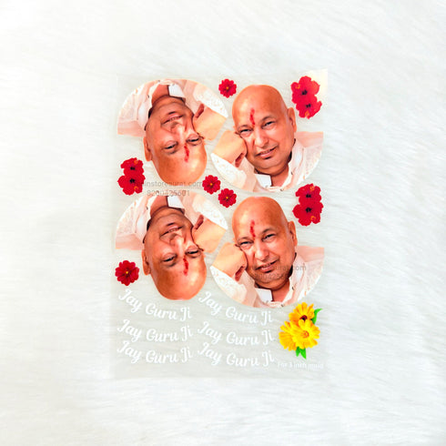 Guruji 3D UV Sticker Sheet - A6