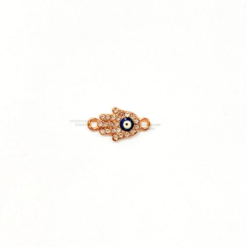 Hamsa Evil Eye Diamond Rakhi Charm