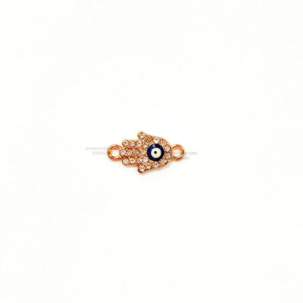 Hamsa Evil Eye Diamond Rakhi Charm