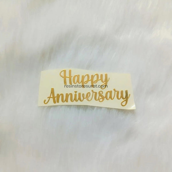 Happy Anniversary Metal Sticker