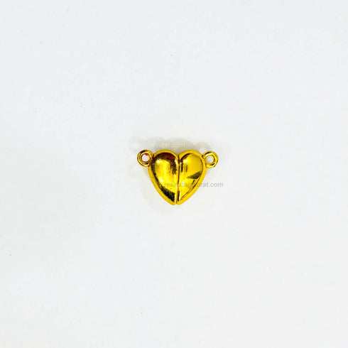 Heart shape magnetic clasp gold